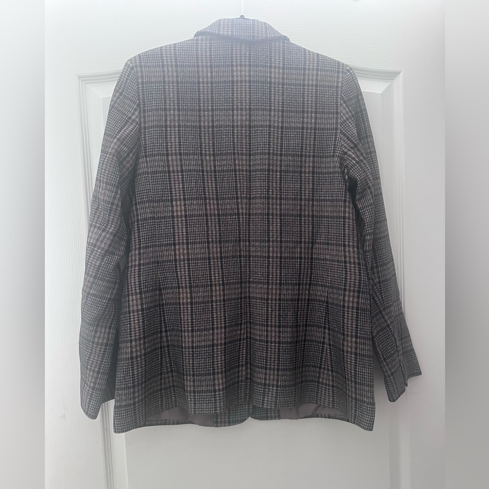 Sold🎈& Other Stories Brown wool Checkered Blazer 8 - Picture 4 of 9